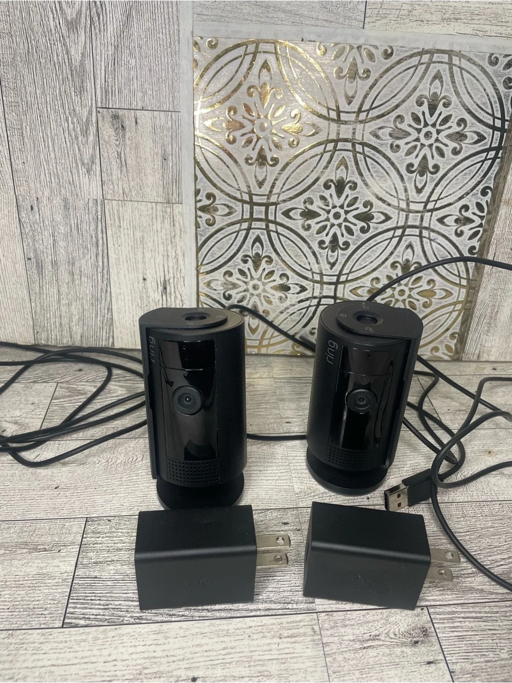 Ring indoor cam(2nd gen)black wired plug in